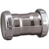 KEENEY 1-1/2 in. x 1-1/2 in. 22-Gauge Brass Slip Joint Straight Coupling in Chrome KEENEY 1-1/2 in. x 1-1/2 in. 22-Gauge Brass Slip Joint Straight Coupling in Chrome