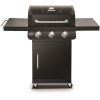 Dyna-Glo Premier 3-Burner Propane Gas Grill in Black with Folding Side Tables