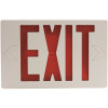 Sylvania 15-Watt Equivalent Dual Voltage Integrated LED White Exit Sign with Emergency Battery Backup with Red Letters