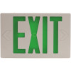 Sylvania 15-Watt Equivalent Dual Voltage Integrated LED White Exit Sign with Emergency Battery Backup with Green Letters