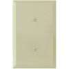 Titan3 Ivory Smooth 1-Gang Blank Jumbo Metal Wall Plate