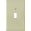 Titan3 Ivory Smooth 1-Gang Toggle Jumbo Metal Wall Plate