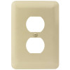 Titan3 Ivory Smooth 1-Gang Duplex Maxi Metal Wall Plate