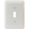 Titan3 White Smooth 1-Gang Toggle Maxi Metal Wall Plate