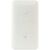 Titan3 White Smooth 1-Gang Blank Princess Metal Wall Plate