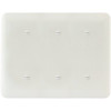 Titan3 White Smooth 3-Gang Blank Princess Metal Wall Plate