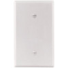 Titan3 White Smooth 1-Gang Blank Standard Metal Wall Plate