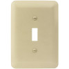 Titan3 Ivory Smooth 1-Gang Toggle Maxi Metal Wall Plate