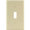 Titan3 Ivory Smooth 1-Gang Toggle Standard Metal Wall Plate