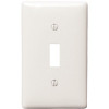 HUBBELL WIRING 1-Gang White Toggle Wall Plate