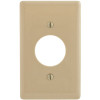 HUBBELL WIRING 1-Gang 1.40 in. Opening Wall Plate - Ivory