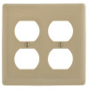 HUBBELL WIRING 2-Gang Duplex Wall Plate - Ivory