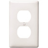 HUBBELL WIRING 1-Gang Duplex Wall Plate - White