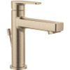 Slate Single Hole Single-Handle Bathroom Faucet in Brushed Nickel (Includes 50/50 Metal- Plastic Drain Assembly)