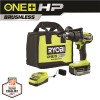 RYOBI ONE+ HP 18V Brushless Cordless 1/2 in. Hammer Drill Kit with (1) 4.0 Ah High Performance Battery, Charger, and Tool Bag