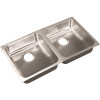 Just Manufacturing 32 in. Undermount Stainless Steel 2 Compartments Commercial Sink