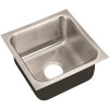 Just Manufacturing 18-Gauge Type 304 Stainless Steel 14 in. O.D. x 14 in. Single Bowl Undermount Kitchen Sink
