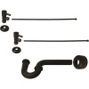 Westbrass 1-1/2 in. x 1-1/2 in. Brass P-Trap Lavatory Supply Kit, Oil Rubbed Bronze