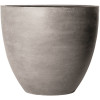 Vasesource 33.5 in. x 38.5 in. x 38.5 in. Jumbo Jesslyn Med Gray Round Fiberstone Planter