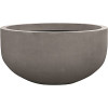 Vasesource 26.75 in. x 50.5 in. x 50.5 in. City Lg Natural Gray Round Bowl Fiberstone Planter