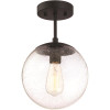 Design House Gracelyn 9 in. Matte Black Ceiling Light Semi-Flush Mount