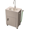 Deluxe Portable Hand-Wash Station, Hose In, Tank Out, Single Handle Gooseneck Deluxe Portable Hand-Wash Station, Hose In, Tank Out, Single Handle Gooseneck