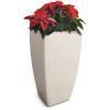 Mayne Kobi 32 in. Tall White Self-Watering Polyethylene Planter Mayne Kobi 32 in. Tall White Self-Watering Polyethylene Planter