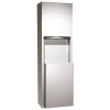 ASI Surface Mounted Paper Towel Dispenser and Waste Receptacle