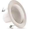 Feit Electric 4 in. Integrated LED Color Selectable CCT Retrofit White Recessed Trim Downlight (16-Pack)