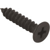 #8 x 3/8 in. Phillips Flat Head Undercut Sheet Metal Screws Black Oxide (100 per Pack)