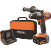 RIDGID 18V Brushless Cordless 1/2 in. Hammer Drill/Driver Kit with 4.0 Ah MAX Output Battery, 18V Charger, and Tool Bag
