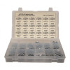 Zinc Plated Slotted External Hex Washer Head Sheet Metal Screw Assortment in Plastic Tray (275-Pieces) Zinc Plated Slotted External Hex Washer Head Sheet Metal Screw Assortment in Plastic Tray (275-Pieces)