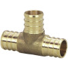 1 in. x 1 in. x 3/4 in. Zero Lead Brass Crimp Tee