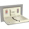 Horizontal Recessed Baby Changing Station in Stainless Steel