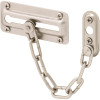 Prime-Line 3-7/16 in. Stamped Steel Construction Satin Nickel Plated Chain Door Lock (2-Pack)