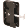 Prime-Line 2-5/8 in. Plastic Housing, Black, Steel Latch and Pull