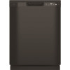 GE 24 in. Black Front Control Built-In Tall Tub Dishwasher with Steam Cleaning, Dry Boost and 59 dBA