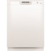 GE 24 in. White Front Control Built-In Tall Tub Dishwasher with Steam Cleaning, Dry Boost, and 59 dBA