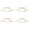 6 in. 85-Watt Equivalent Selectable CCT CEC Title 24 White Trim Canless Integrated LED J-Box Recessed Light (4-Pack) 6 in. 85-Watt Equivalent Selectable CCT CEC Title 24 White Trim Canless Integrated LED J-Box Recessed Light (4-Pack)