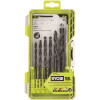 RYOBI Black Oxide Round Shank Drill Bit Set (15-Piece)