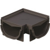 U.S. TRENCH DRAIN Compact Invisible Edge 90 Deg. Outer Corner for 5.4 in. Modular Trench and Channel Drain Systems, Black