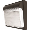 Contractor Select 400-Watt Equivalent Integrated LED Dark Bronze Wall Pack Light, Adjustable Lumen Output 4000K