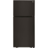 LG Electronics 30 in. W 20 cu. ft. Top Freezer Refrigerator w/ Multi-Air Flow and Reversible Door in Black, ENERGY STAR