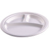 Empress Earth 9 in. Natural Bagasse 3-Compartment Heavy Weight Plate 500-Per Case