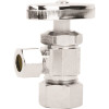 HOMEWERKS 1/2 in. Nominal Compression Inlet x 3/8 in. O.D. Compression Outlet Multi-Turn Angle Valve, Chrome