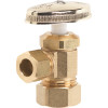 HOMEWERKS 1/2 in. Nominal Compression Inlet x 3/8 in. O.D. Compression Outlet Multi-Turn Angle Valve, Rough Brass