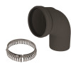 PolyPro 3 in. Diameter Black 90 Deg. Elbow Venting for Water Heaters PolyPro 3 in. Diameter Black 90 Deg. Elbow Venting for Water Heaters