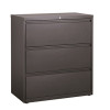 Hirsh 36 in. W Charcoal 3-Drawer Lateral File Cabinet