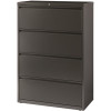 Hirsh 36 in. W Charcoal 4-Drawer Lateral File Cabinet Hirsh 36 in. W Charcoal 4-Drawer Lateral File Cabinet