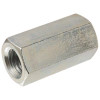 7/8-9 Zinc Hex Rod Coupling Nut (1-1/4 in. AF x 2-1/2 in. L) (25 per Pack)